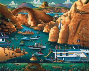 Lake Powell Lakes / Rivers / Streams Wooden Jigsaw Puzzle By Dowdle Folk Art