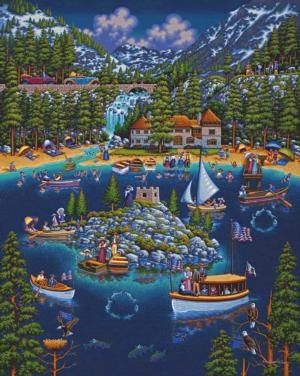 Lake Tahoe Lakes & Rivers Jigsaw Puzzle By Dowdle Folk Art
