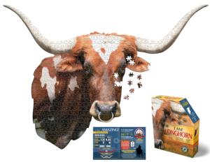 I Am Longhorn Wildlife Jigsaw Puzzle By Madd Capp Games & Puzzles