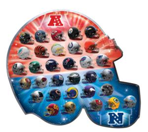 NFL League Helmets - Scratch and Dent Collage Jigsaw Puzzle By MasterPieces