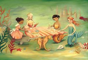 Mermaid Tea Party Mermaid Children's Puzzles By New York Puzzle Co