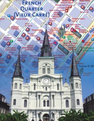 New Orleans City Map (Mini) Maps / Geography Miniature Puzzle By New York Puzzle Co