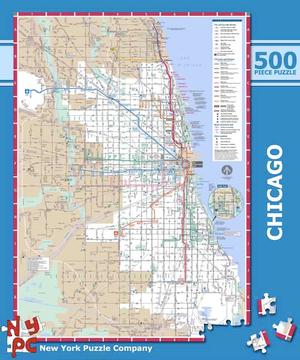Chicago Subway Chicago Jigsaw Puzzle By New York Puzzle Co
