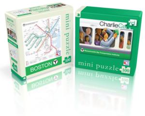 Boston T (Mini) Maps & Geography Jigsaw Puzzle By New York Puzzle Co