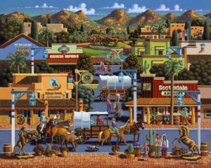 Scottsdale Folk Art Jigsaw Puzzle By Dowdle Folk Art