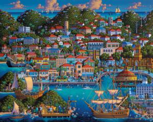 St. Thomas Beach & Ocean Jigsaw Puzzle By Dowdle Folk Art