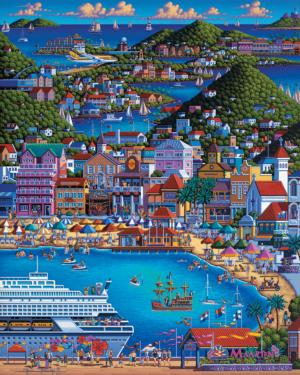 St. Maarten Beach & Ocean Jigsaw Puzzle By Dowdle Folk Art