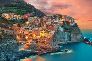 Manarola Cinque, Italy Sunrise & Sunset Jigsaw Puzzle By Tomax Puzzles