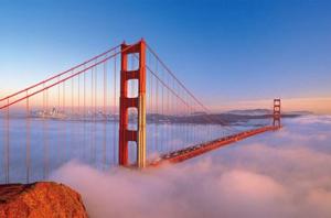 Golden Gate Bridge in the Clouds, San Francisco San Francisco Jigsaw Puzzle By Tomax Puzzles