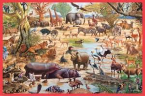 African Paradise Jungle Animals Children's Puzzles By Tomax Puzzles
