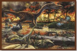 Land of Dinosaurs - 4 Dinosaurs Children's Puzzles By Tomax Puzzles