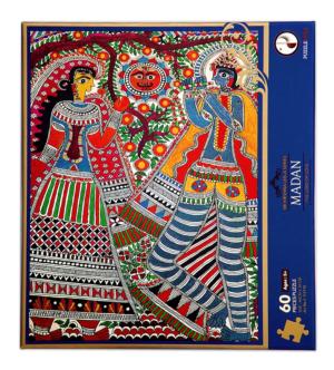 Madan Puzzle (Sri Krishna Leela Series) Cultural Art Jigsaw Puzzle By Puzzle Desh