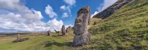 Moai Statues On Easter Island Monuments / Landmarks Panoramic Puzzle By Tomax Puzzles