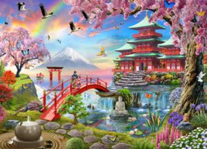 Zen Garden  - Scratch and Dent Asia Jigsaw Puzzle By Vermont Christmas Company