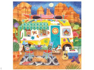 A Canyon Camper Oversized Puzzle Camping Large Piece By Ceaco