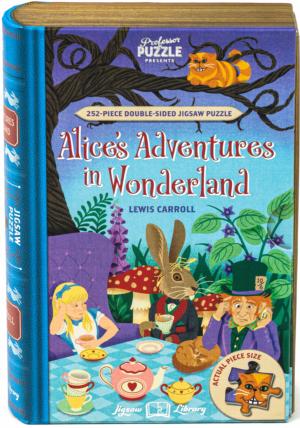 Alice in Wonderland Double Sided Puzzle Cartoon Double Sided Puzzle By Professor Puzzle