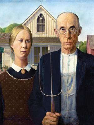 American Gothic by Grand Wood - Scratch and Dent People Jigsaw Puzzle By Kodak