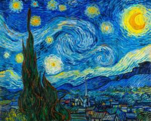The Starry Night by Vincent van Gogh Fine Art Jigsaw Puzzle By Kodak
