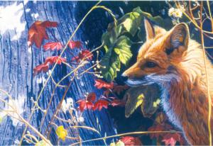 Autumn Red Fox Forest Jigsaw Puzzle By Surelox