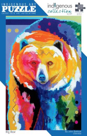 Big Bear Cultural Art Jigsaw Puzzle By Indigenous Collection