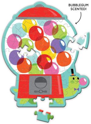Bubblegum Turtle Scratch and Sniff Mini Puzzle Children's Cartoon Miniature Puzzle By Mudpuppy