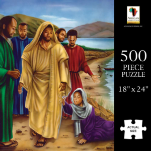 The Hem of His Garment People Of Color Jigsaw Puzzle By African American Expressions