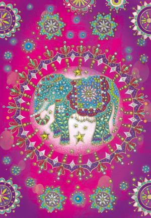 Elephant Fantasy Crystal Art Notebook Kit By Crystal Art
