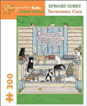 Seventeen Cats Cats Jigsaw Puzzle By Pomegranate
