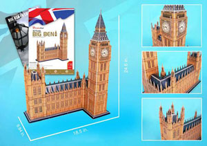 Big Ben w/ booklet London & United Kingdom 3D Puzzle By Daron Worldwide Trading