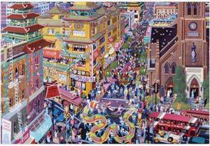 Chinatown San Francisco Americana Jigsaw Puzzle By Surelox