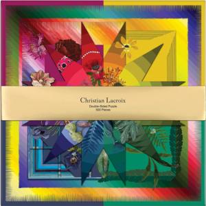 Christian Lacroix Botanic Rainbow  Rainbow & Gradient Double Sided Puzzle By Galison
