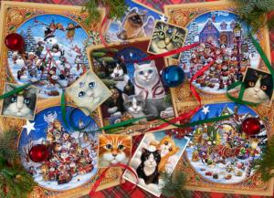 Christmas Cats Collage Jigsaw Puzzle By Vermont Christmas Company