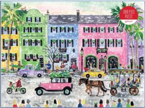 Christmas in Charleston Shopping Jigsaw Puzzle By Galison