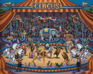 Circus Stars Folk Art Children's Puzzles By Dowdle Folk Art