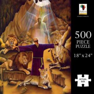 Daniel in the Lion's Den People Of Color Jigsaw Puzzle By African American Expressions