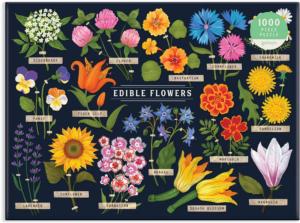 Edible Flowers Collage Jigsaw Puzzle By Galison
