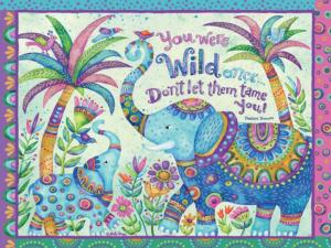 Electric Elephants by Debi Hron Quotes & Inspirational Jigsaw Puzzle By Lang