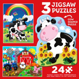 Farm Farm Animal Children's Puzzles By Ceaco