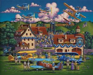 Flying Aces Americana & Folk Art Children's Puzzles By Dowdle Folk Art