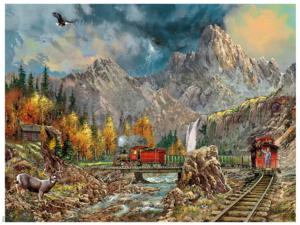 Gore Pass Train Jigsaw Puzzle By Ceaco