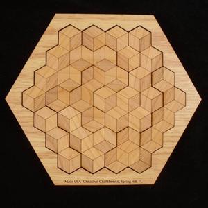 Hexagon 10 in Solved Base By Creative Crafthouse
