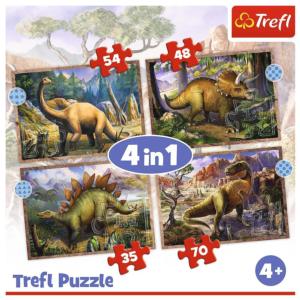 4 in 1: Interesting Dinosaurs Dinosaurs Multi-Pack By Trefl