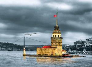 Maiden's Tower (Nostalgia) Boat Jigsaw Puzzle By Anatolian
