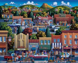 Mayberry Mount Airy, NC Americana Jigsaw Puzzle By Dowdle Folk Art