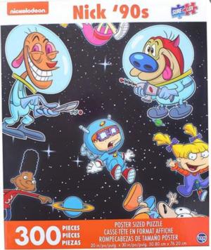 Nick's 90's Space - Scratch and Dent Pop Culture Cartoon Large Piece By Surelox