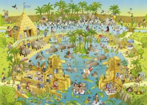Nile Habitat Cartoon Jigsaw Puzzle By Heye