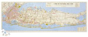 NYC Map Panoramic Puzzle - Scratch and Dent New York Panoramic Puzzle By Galison