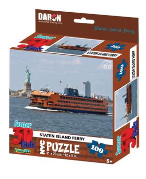 NYC Staten Island Ferry with Statue 3D Puzzle New York Children's Puzzles By Daron Worldwide Trading
