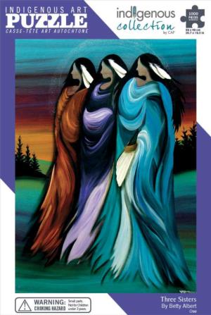 Three Sisters - Scratch and Dent Cultural Art Jigsaw Puzzle By Indigenous Collection