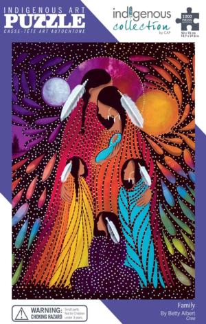 Family Native American Jigsaw Puzzle By Indigenous Collection